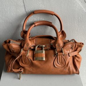 PreOwned Iconic Chloé Paddington Bag in Tan leather