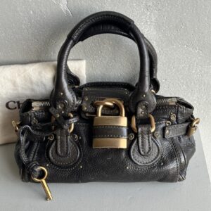 PreOwned Iconic Chloé Paddington Bag khaki / Black leather
