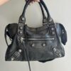 Authentic Balenciaga city bag gaint in black/grey Preowned