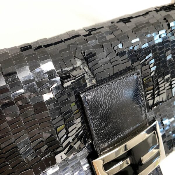 pic_74afc402-ff15-4db9-94cc-3e9d7271c3c1 Authentic Fendi Black Sequin Baguette Shoulder Bag Pre-Owned - Luxury Pre-Owned Designer Bag