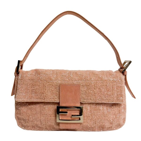 pic_989c35ac-d07c-47d3-b49c-cc4db4fcff4c Authentic Fendi Limited Edition Baguette Orange Beaded Shoulder Bag Pre-Owned - Luxury Pre-Owned Designer Bag