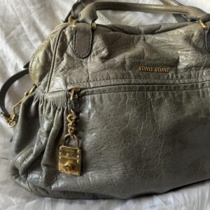 PreOwned MIU MIU NAPPA LEATHER MINI CHARM BAG