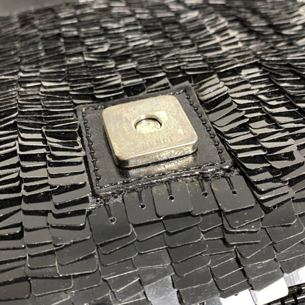 pic_9e83a776-4ea3-4328-a70c-fba2ea144aee Authentic Fendi Black Sequin Baguette Shoulder Bag Pre-Owned - Luxury Pre-Owned Designer Bag