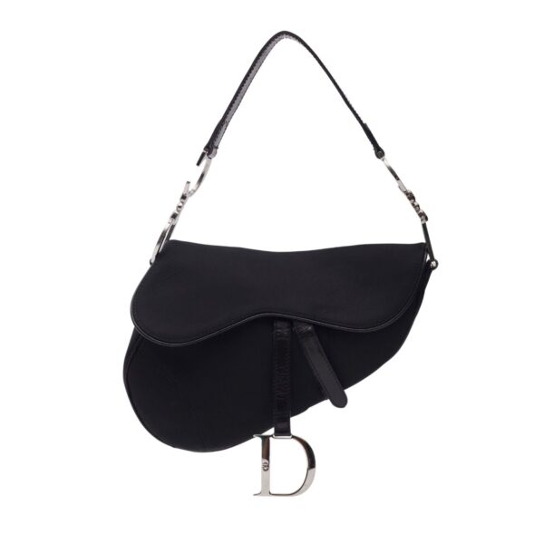 pic_e521b183-edf0-4296-bfb0-f1009be43de6 Authentic Dior Black Nylon Saddle Bag Pre-Owned - Luxury Pre-Owned Designer Bag