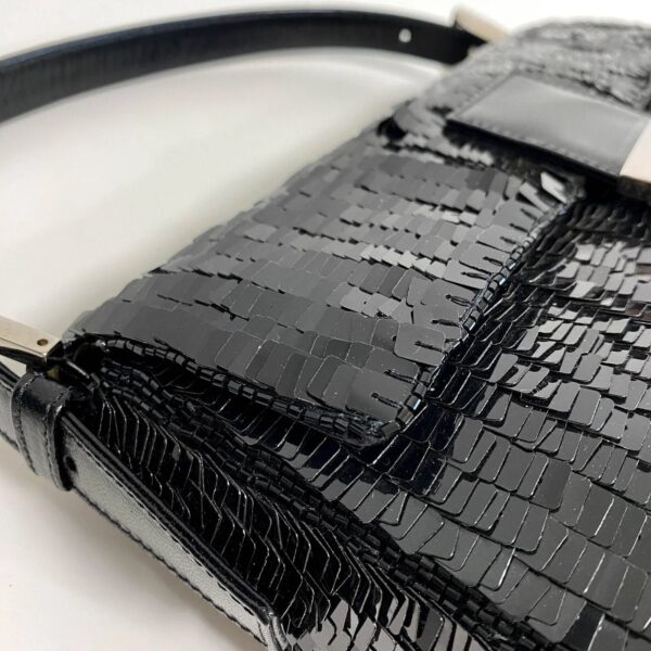 pic_fc02c7ae-3ee3-4570-a6f6-d1dbccfac532 Authentic Fendi Black Sequin Baguette Shoulder Bag Pre-Owned - Luxury Pre-Owned Designer Bag